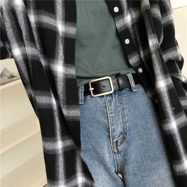 south chesapeake youth rectangular belt female students joker black jeans with a male bf leisure contracted wind belt, Black;brown
south chesapeake youth rectangular belt female students joker black jeans with a male bf leisure contracted wind belt, Black;brown
