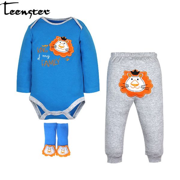 teenster baby girl boy clothes long sleeve bodysuit&pants&socks 3pcs/set cartoon lion bear printed newborn clothing, White
teenster baby girl boy clothes long sleeve bodysuit&pants&socks 3pcs/set cartoon lion bear printed newborn clothing, White