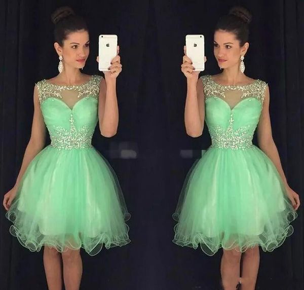stunning scoop crystal beaded mint green cocktail party gowns organza sleeveless short homecoming dresses a line club wear custom made, Blue;pink
stunning scoop crystal beaded mint green cocktail party gowns organza sleeveless short homecoming dresses a line club wear custom made, Blue;pink