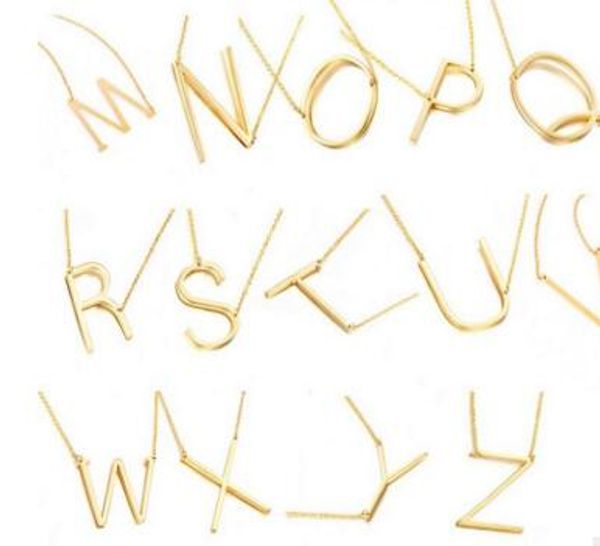 stainless steel 26 alphabet english letter pendant lady metal necklace a-z choker chain necklaces sliver gold jewelry, Silver
stainless steel 26 alphabet english letter pendant lady metal necklace a-z choker chain necklaces sliver gold jewelry, Silver