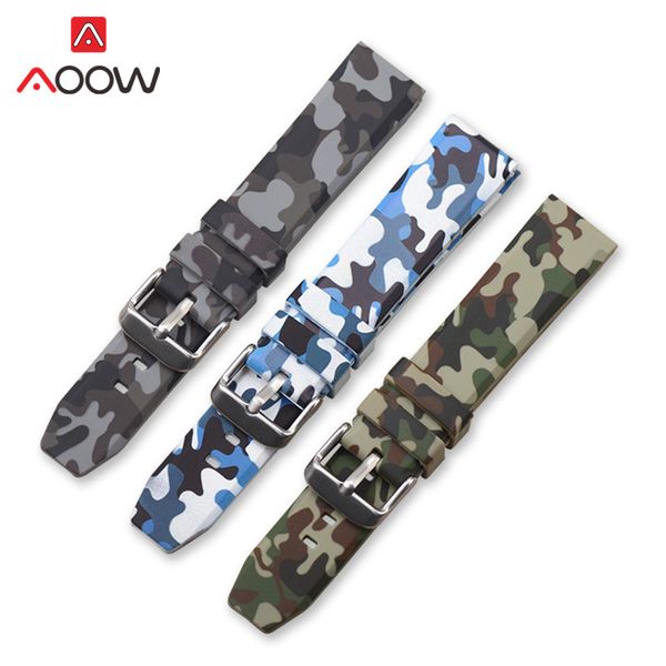 20mm 22mm 24mm silicone watchband camo printed rubber waterproof replacement bracelet band strap watch accessories for gear s3, Black;brown
20mm 22mm 24mm silicone watchband camo printed rubber waterproof replacement bracelet band strap watch accessories for gear s3, Black;brown