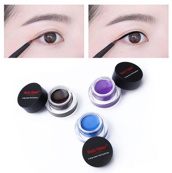 music flower brand 5 colors black eyeliner gel wateproof eyes makeup matte eye liner cream long lasting eyeliner gel cosmetics
music flower brand 5 colors black eyeliner gel wateproof eyes makeup matte eye liner cream long lasting eyeliner gel cosmetics