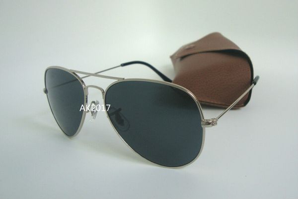5pcs classic pilot sunglasses metal sun glasses for men women silver black glass lenses uv protection with brown case, White;black
5pcs classic pilot sunglasses metal sun glasses for men women silver black glass lenses uv protection with brown case, White;black