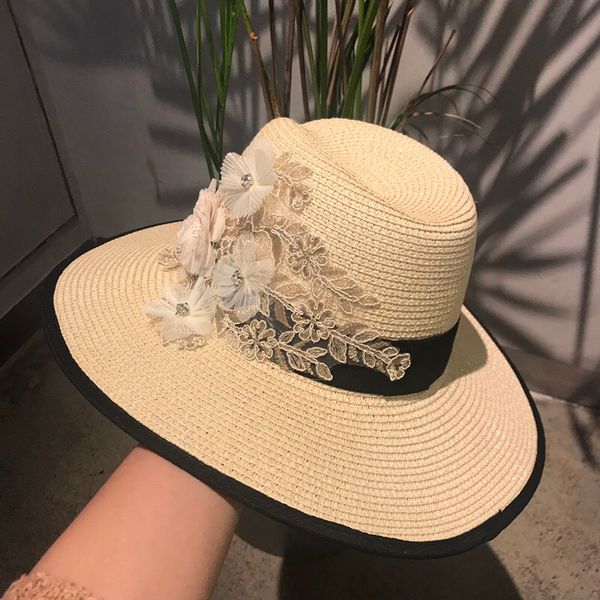 women fashion casual hats caps beige straw flower cc luxury design brand wide brim hats summer beach hat for lady sunscreen caps, Blue;gray
women fashion casual hats caps beige straw flower cc luxury design brand wide brim hats summer beach hat for lady sunscreen caps, Blue;gray