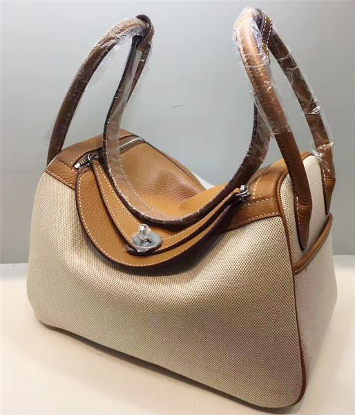 30cm 26cm 2018 big brand tote houlder bag with lock white thread women lady genuine leather canva two tone fa hion handbag whole ale
30cm 26cm 2018 big brand tote houlder bag with lock white thread women lady genuine leather canva two tone fa hion handbag whole ale