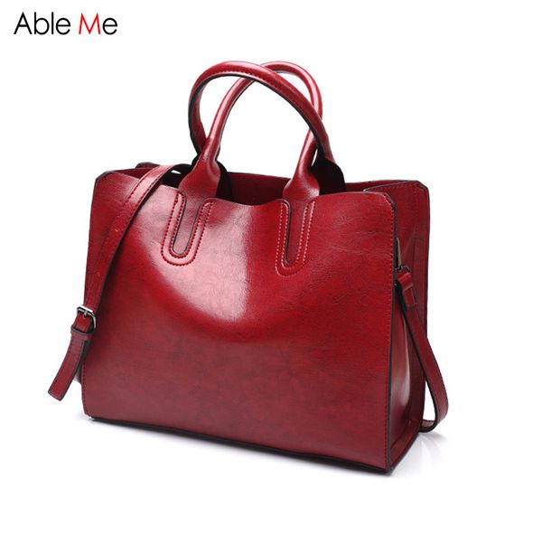 new 2017 simple style oil wax leather women handbag fashion lady shoulder bag messenger bags tote female gifts
new 2017 simple style oil wax leather women handbag fashion lady shoulder bag messenger bags tote female gifts
