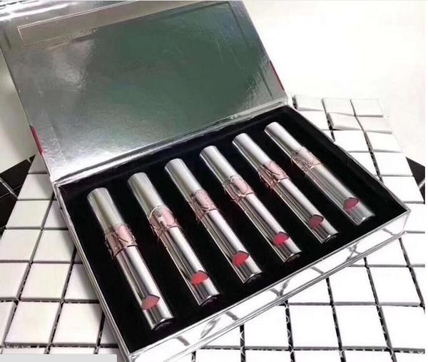 NEW Hot makeup Brand Y Lip set Liquid Colour Blam 6colors silver Pipe Lip Golss kit 6pcs/set Lipstick with Gift Box
NEW Hot makeup Brand Y Lip set Liquid Colour Blam 6colors silver Pipe Lip Golss kit 6pcs/set Lipstick with Gift Box