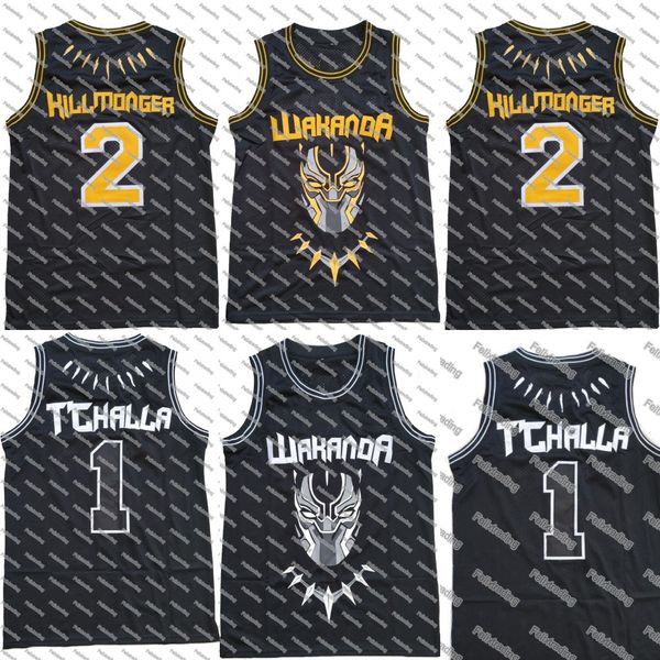 NEW BLACK PANTHER WAKANDA T'CHALLA KILLMONGER Basketball JERSEY Black Panther Wakanda T'Challa#1 Killmonge#2 All Stitched Jersey
NEW BLACK PANTHER WAKANDA T'CHALLA KILLMONGER Basketball JERSEY Black Panther Wakanda T'Challa#1 Killmonge#2 All Stitched Jersey