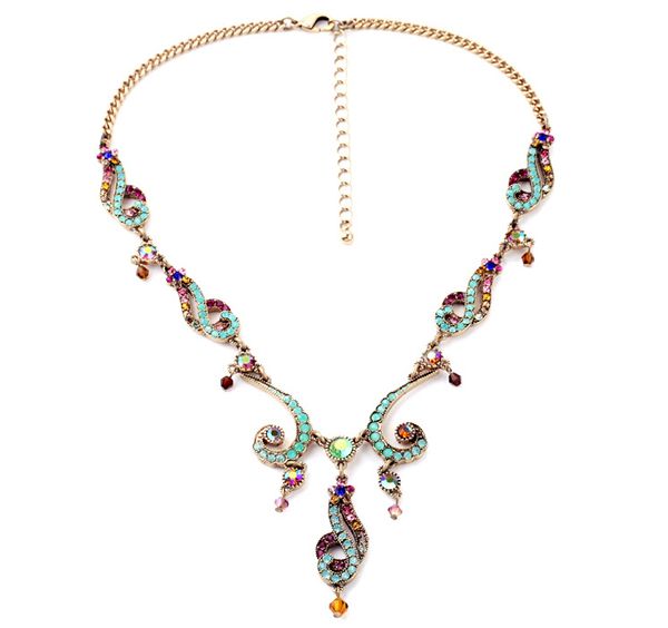 women's beautiful austrian crystal wedding necklace two colors classic collars gold color shinning necklace, Silver
women's beautiful austrian crystal wedding necklace two colors classic collars gold color shinning necklace, Silver