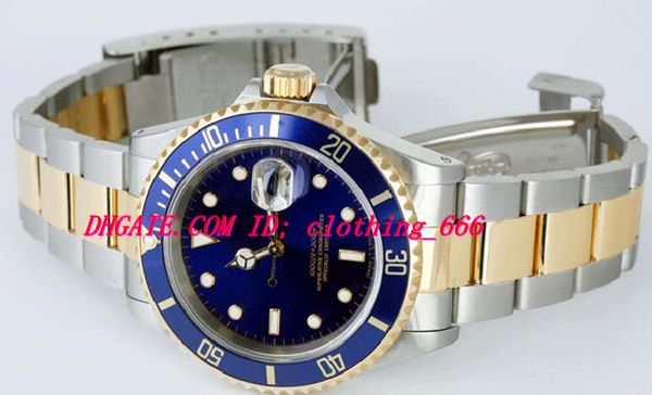 luxury watches stainless steel bracelet gold & steel blue dial 40mm 16613 diver watch chest mechanical automatic men's watch, Slivery;brown
luxury watches stainless steel bracelet gold & steel blue dial 40mm 16613 diver watch chest mechanical automatic men's watch, Slivery;brown