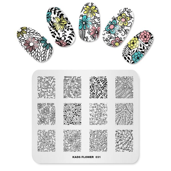 nail art stamping template nail stamping plates 2018 pattern fingernail stamp stainless steel template style flower, White
nail art stamping template nail stamping plates 2018 pattern fingernail stamp stainless steel template style flower, White