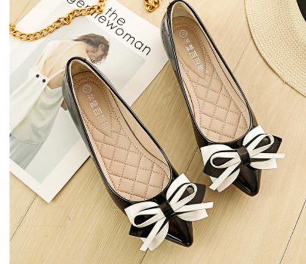 send single shoes flat bottom sharp head shallow mouth 2018 new style summer korean version female wedding shoes, Black
send single shoes flat bottom sharp head shallow mouth 2018 new style summer korean version female wedding shoes, Black