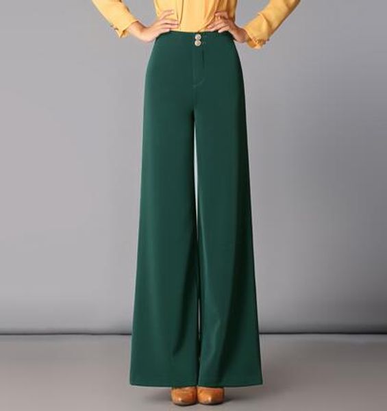 wide leg pants for women plus size high waist black red green loose autumn spring new high waist casual trousers jfy0801, Black;white
wide leg pants for women plus size high waist black red green loose autumn spring new high waist casual trousers jfy0801, Black;white
