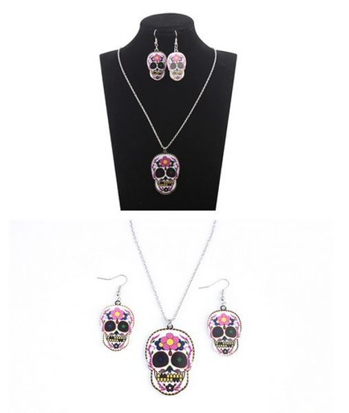 halloween skull necklace earring sets retro acrylic paintig necklace earring great gift for her jewelry sets, Golden;silver
halloween skull necklace earring sets retro acrylic paintig necklace earring great gift for her jewelry sets, Golden;silver