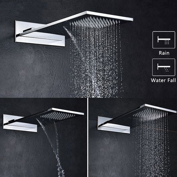 304 stainless steel square thicker showerheads rectangle shape rainfall & waterfall wall mounted bathroom rain shower chrome
304 stainless steel square thicker showerheads rectangle shape rainfall & waterfall wall mounted bathroom rain shower chrome