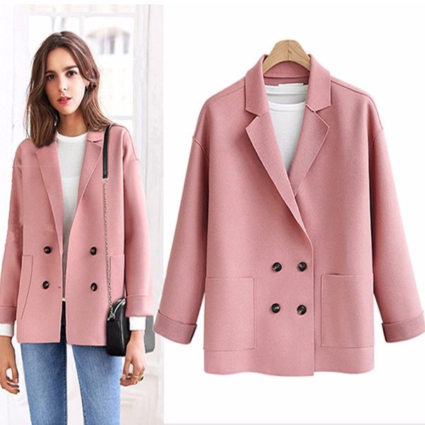 women's winter new solid color coat abrigos mujer invierno 2018 british style double-faced wool short coat women -4xl, Black;brown
women's winter new solid color coat abrigos mujer invierno 2018 british style double-faced wool short coat women -4xl, Black;brown