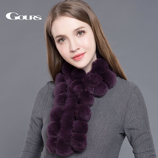 gours women's real fur scarf luxury big rex rabbit fur scarves fashion brand thick warm winter new arrival glwj003 d18102904, Blue;gray
gours women's real fur scarf luxury big rex rabbit fur scarves fashion brand thick warm winter new arrival glwj003 d18102904, Blue;gray