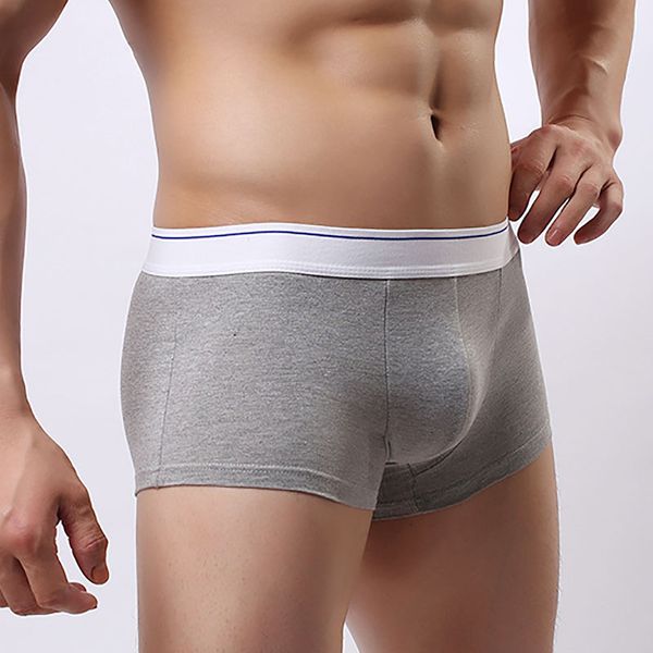 men underpants men's boxer shorts breathable cotton fabric with white waist belt u style male underwear cueca homme c*, Black;white
men underpants men's boxer shorts breathable cotton fabric with white waist belt u style male underwear cueca homme c*, Black;white