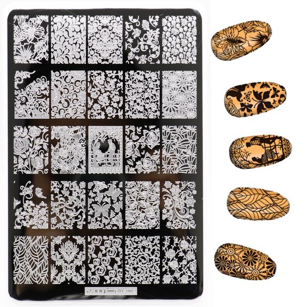 new 1pcs 9.5*14.5cm flowers pattern nail art stamping plates stamping nail image templates manicure stamps, White
new 1pcs 9.5*14.5cm flowers pattern nail art stamping plates stamping nail image templates manicure stamps, White