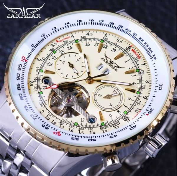 jaragar series military scale yellow elegant dial tourbillon design mens watches brand luxury automatic wrist watch, Slivery;brown
jaragar series military scale yellow elegant dial tourbillon design mens watches brand luxury automatic wrist watch, Slivery;brown