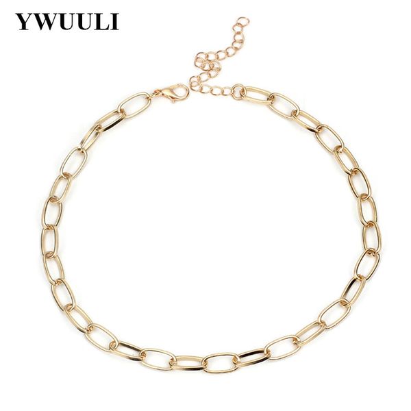 new simple elegant metal chain choker necklace for women copper punk clavicle necklace fashion jewelry kolye bijoux xr1711, Golden;silver
new simple elegant metal chain choker necklace for women copper punk clavicle necklace fashion jewelry kolye bijoux xr1711, Golden;silver
