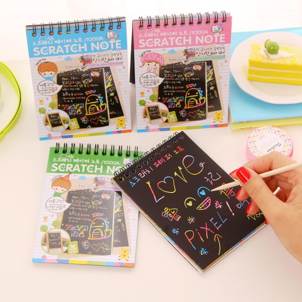 student diy cute kawaii coil graffiti notblack page magic drawing painting sketch book for kids school supplies 1013, Purple;pink
student diy cute kawaii coil graffiti notblack page magic drawing painting sketch book for kids school supplies 1013, Purple;pink