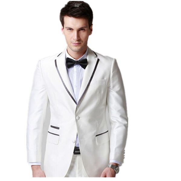 costom tuxedos men suits wedding suits for men 2018 white blazer black lapel groomsmen prom summer beach men 2 pieces jacket+pants, Black;gray
costom tuxedos men suits wedding suits for men 2018 white blazer black lapel groomsmen prom summer beach men 2 pieces jacket+pants, Black;gray