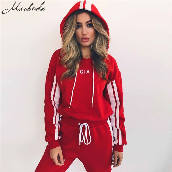 Active Autumn 2 Piece Set Women Tracksuit Sportswear Casual White Red Sweat Pants Hooded Cropped Sweatshirt Hoodie
Active Autumn 2 Piece Set Women Tracksuit Sportswear Casual White Red Sweat Pants Hooded Cropped Sweatshirt Hoodie