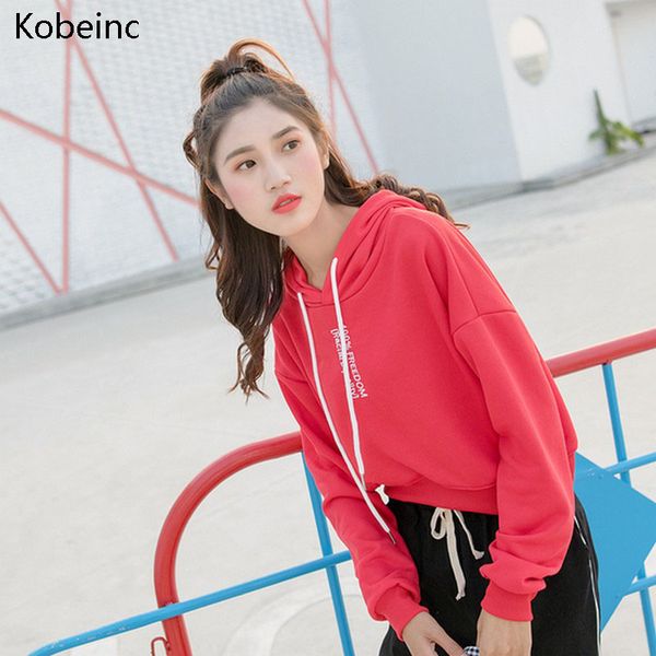kobeinc spring crop women hoodies full sleeve female tracksuit pullover sweet sporty style hooded sweatshirt 2018 sudadera mujer, Black
kobeinc spring crop women hoodies full sleeve female tracksuit pullover sweet sporty style hooded sweatshirt 2018 sudadera mujer, Black