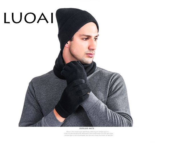 luoai men's and women's winter knitted wool hat men's hip hop hat hood skullies ladies fashion scarf cap three-piece neutral
luoai men's and women's winter knitted wool hat men's hip hop hat hood skullies ladies fashion scarf cap three-piece neutral