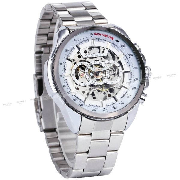 mechanicl watch wristwatch men's silver stainless clock strap winner auto skeleton business male steel fashion qqxmo, Slivery;brown
mechanicl watch wristwatch men's silver stainless clock strap winner auto skeleton business male steel fashion qqxmo, Slivery;brown