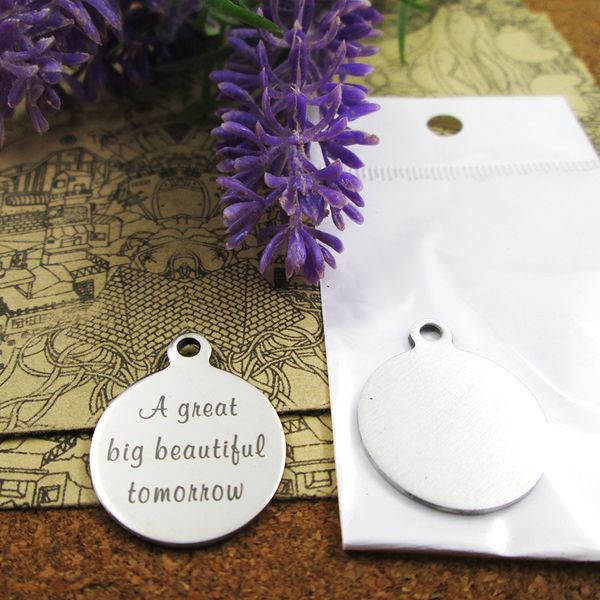 40pcs--"a great big beautiful tomorrow"stainless steel charms more style for choosing diy charms pendants for necklace, Bronze;silver
40pcs--"a great big beautiful tomorrow"stainless steel charms more style for choosing diy charms pendants for necklace, Bronze;silver