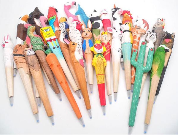 animal wooden carving creative ballpoint pen wood ball point pens handmade sculpture student ball-point ing, Blue;orange
animal wooden carving creative ballpoint pen wood ball point pens handmade sculpture student ball-point ing, Blue;orange