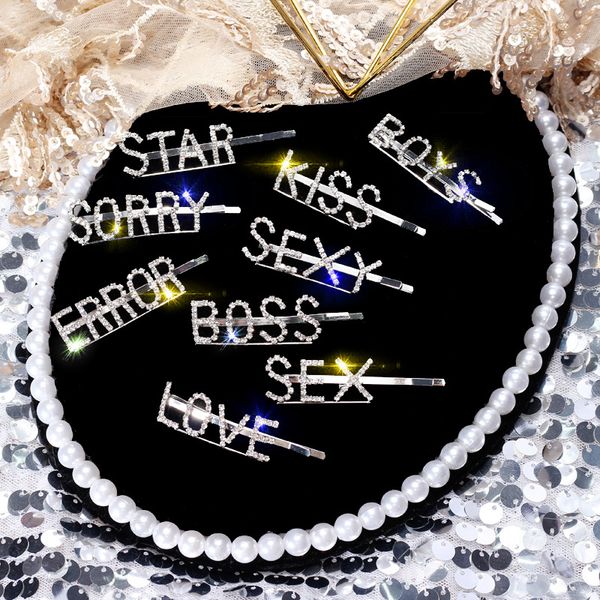 Lovely Crystal Capital English Letter Rhinstones Hairpin Women Gift Hair Accessories Buy One And Get One Free
Lovely Crystal Capital English Letter Rhinstones Hairpin Women Gift Hair Accessories Buy One And Get One Free