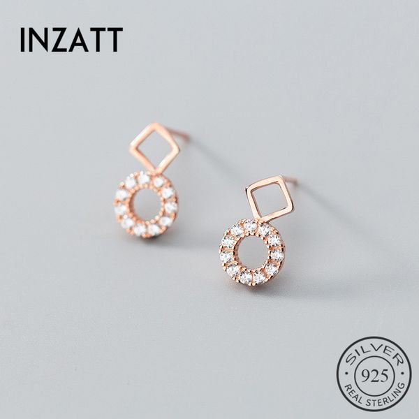 inzatt geometric zircon square round stud earrings 2018 charm 925 sterling silver fine jewelry for women birthday party gift, Golden;silver
inzatt geometric zircon square round stud earrings 2018 charm 925 sterling silver fine jewelry for women birthday party gift, Golden;silver