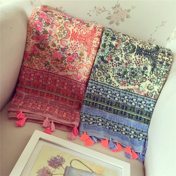 fashion pastoral style small flower printing scarves vintage sandy beach shawl 4 colors with macrame cotton blend tassels pashmina, Blue;gray
fashion pastoral style small flower printing scarves vintage sandy beach shawl 4 colors with macrame cotton blend tassels pashmina, Blue;gray