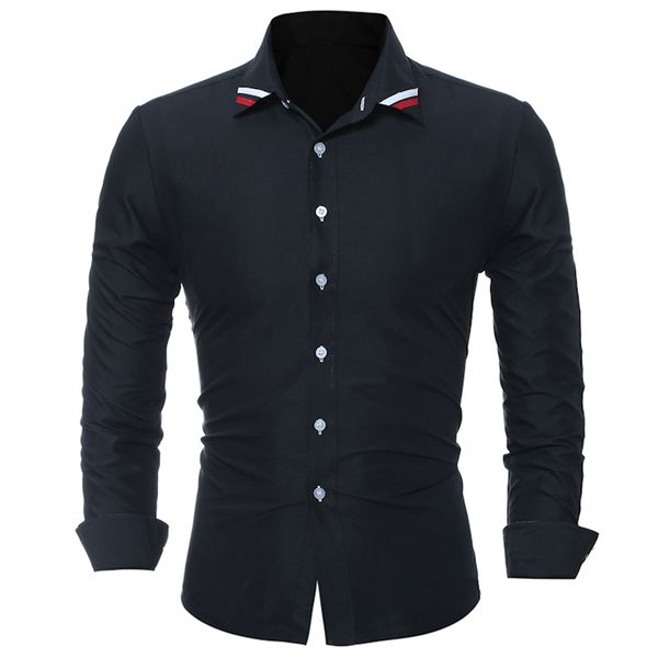2018 fashion brand chemise homme slim fit men long sleeve shirt men solid color casual men shirt social plus size xxxl c94, White;black
2018 fashion brand chemise homme slim fit men long sleeve shirt men solid color casual men shirt social plus size xxxl c94, White;black