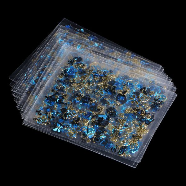 24 sheets 3d design nail art stickers tips decal flowers manicure decoration diy, Black 
24 sheets 3d design nail art stickers tips decal flowers manicure decoration diy, Black