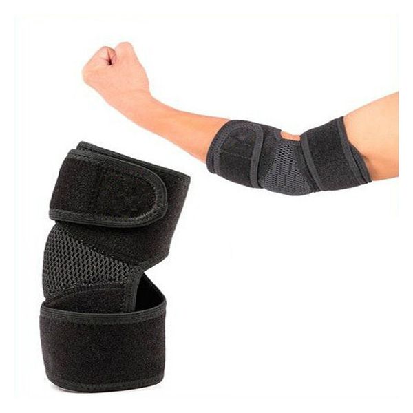 adjustable breathable elbow support wrap brace gym sport pain mesh elbow protector for basketball running fitness, Black;gray
adjustable breathable elbow support wrap brace gym sport pain mesh elbow protector for basketball running fitness, Black;gray