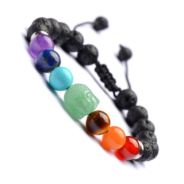 new carve green buddha head reiki 7 chakra bracelet men 8mm lava natural stone beads beaded bracelets for women yoga jewelry, Black
new carve green buddha head reiki 7 chakra bracelet men 8mm lava natural stone beads beaded bracelets for women yoga jewelry, Black