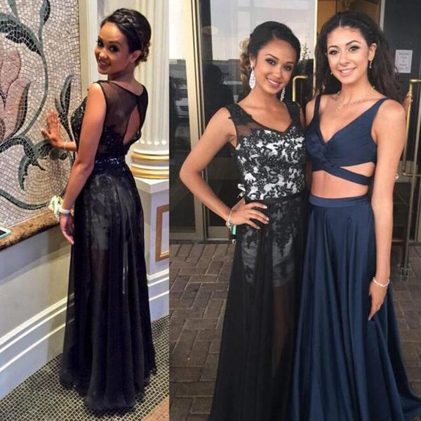 black and white prom dresses sheer v neck cut out open back beaded lace appliques sheer skirt evening party gowns custom colors
black and white prom dresses sheer v neck cut out open back beaded lace appliques sheer skirt evening party gowns custom colors
