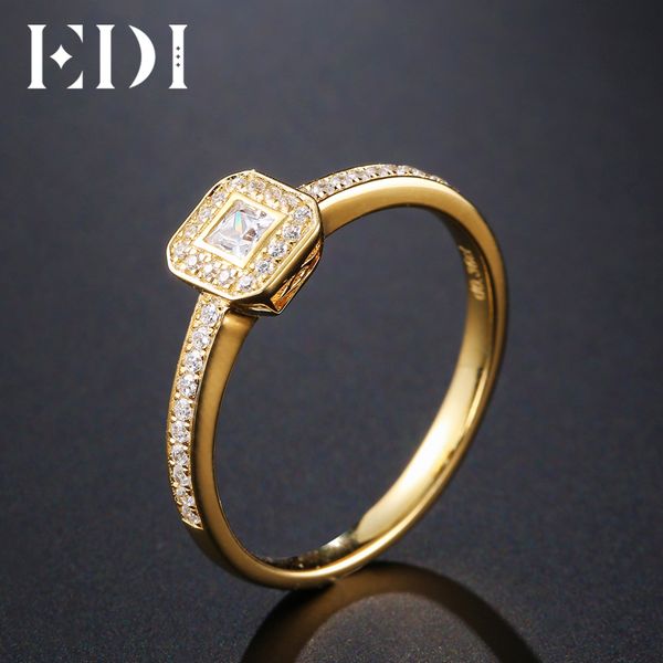 edi genuine 0.23ct princess cut natural diamond halo real 14k yellow gold wedding engagement ring for women jewelry, Golden;silver
edi genuine 0.23ct princess cut natural diamond halo real 14k yellow gold wedding engagement ring for women jewelry, Golden;silver