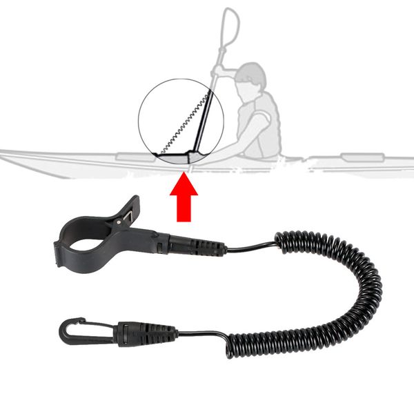 elastic coiled paddle leash for kayak canoe rowing boat safety rod leash kayak accessory stretch 1.9m
elastic coiled paddle leash for kayak canoe rowing boat safety rod leash kayak accessory stretch 1.9m