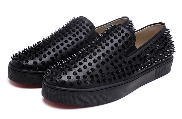 fashion designer shoes red bottom dress shoes brand studded spikes flats for men and women party lovers genuine leather sneakers, Black
fashion designer shoes red bottom dress shoes brand studded spikes flats for men and women party lovers genuine leather sneakers, Black