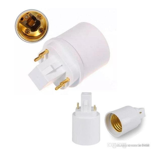 4 Pins G24q Male To E27 Female 2 Pins G24d To E27 Base Holder Converter Adapter G24 Male To E27 Female