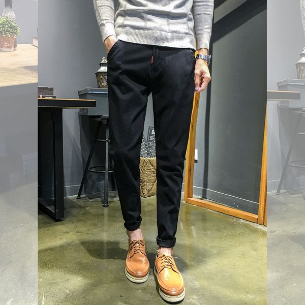 2018 men's casual style hip hop trousers black tight-fitting jeans men's classic autumn trend trousers casual pants, Blue
2018 men's casual style hip hop trousers black tight-fitting jeans men's classic autumn trend trousers casual pants, Blue