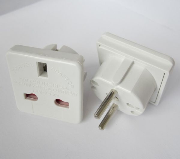 Uk to euro eu ac power converter travel plug adapter adapter converter white
Uk to euro eu ac power converter travel plug adapter adapter converter white