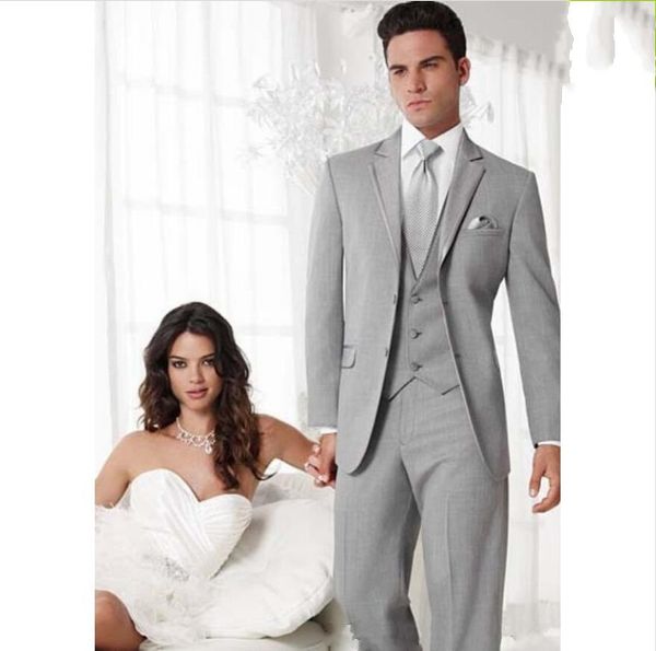 новые выполненные на заказ две пуговицы жениха смокинги светло-серые лучший мужик отворот отворот жениха мужчины свадебные костюмы жених (ку, Black;gray 
новые выполненные на заказ две пуговицы жениха смокинги светло-серые лучший мужик отворот отворот жениха мужчины свадебные костюмы жених (ку, Black;gray