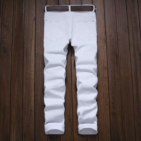 Patchwork Red White Black Ripped Denim Pant Knee Hole Zipper Biker Jeans Men Slim Skinny Destroyed Torn Jean Pants Hip -Hop Swag
Patchwork Red White Black Ripped Denim Pant Knee Hole Zipper Biker Jeans Men Slim Skinny Destroyed Torn Jean Pants Hip -Hop Swag