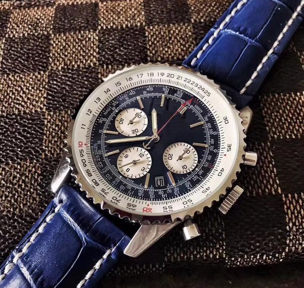 luxury watch MONTBRILLANT quartz chronograph 43MM blue dial 316L leather strap sapphire original strap men's sports
luxury watch MONTBRILLANT quartz chronograph 43MM blue dial 316L leather strap sapphire original strap men's sports